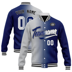 Custom Gradient Fashion Jacket Bomber Full-Snap Varsity Letterman Personalized Jacket FZ005-D028015-15