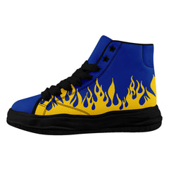 Custom Yellow Blue Los Angeles Firesoul Shoes Personalized Sneaker FN039-D020272-15