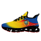Custom Ecuador 2026 World Cup Sneakers DIY Country Flag Running Shoes Lightweight Sport Shoes Gift for Football Fans Personalized Team Name and Logo FN003XD-F009092-2