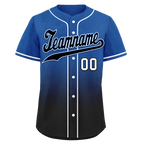 Custom Blue Black Fade Fashion Personalized Authentic Baseball Jersey BSBJ01-D0a70be