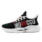 Custom Morocco 2026 World Cup Sneakers DIY Country Flag Running Shoes Lightweight Sport Shoes Gift for Football Fans Personalized Team Name and Logo FN079-F009083-1