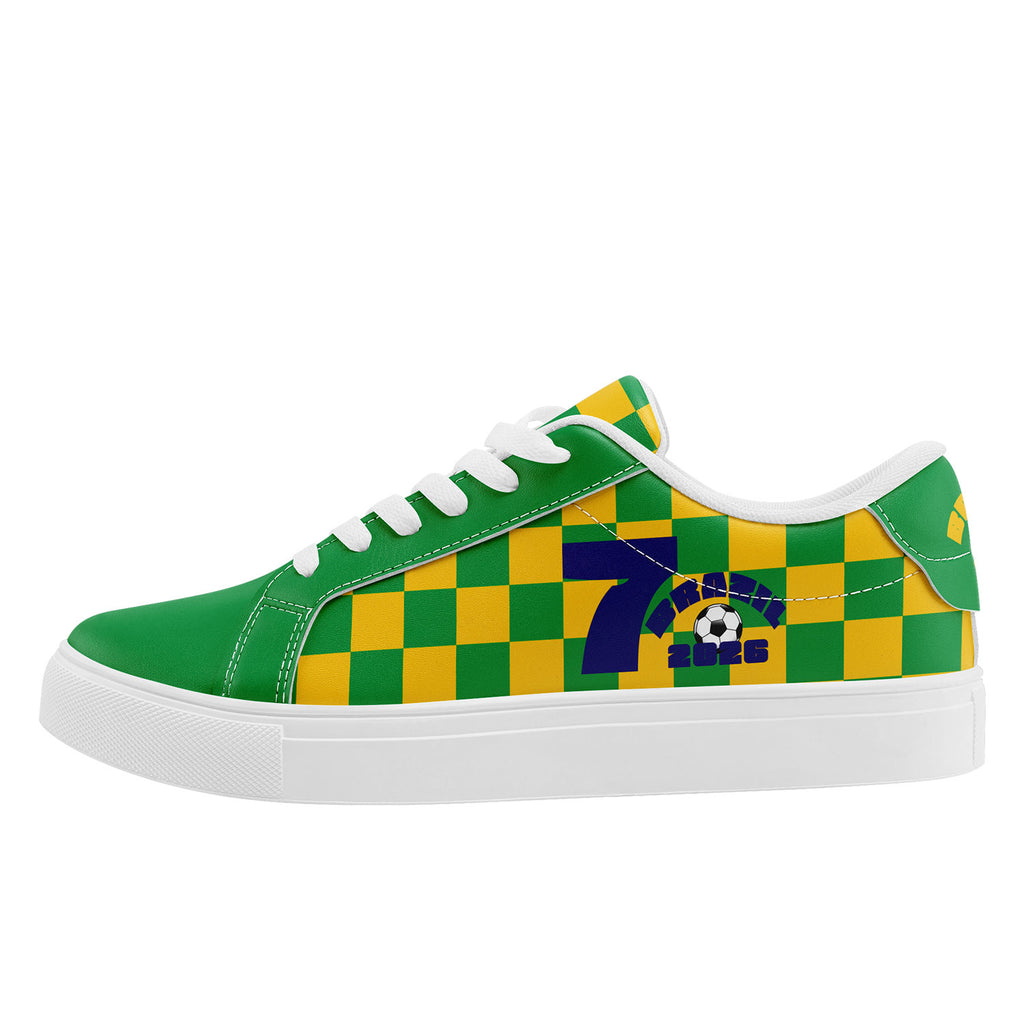 Custom 2026 World Cup Brazil Sneakers DIY Country Flag Running Shoes Lightweight Sport Shoes Gift for Football Fans Personalized Team Name and Logo FN023-F027052-4