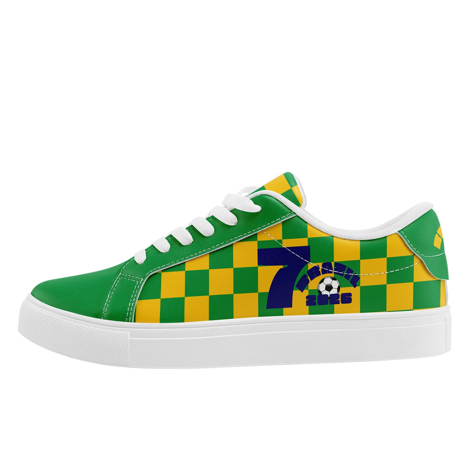 Custom 2026 World Cup Brazil Sneakers DIY Country Flag Running Shoes Lightweight Sport Shoes Gift for Football Fans Personalized Team Name and Logo FN023-F027052-4