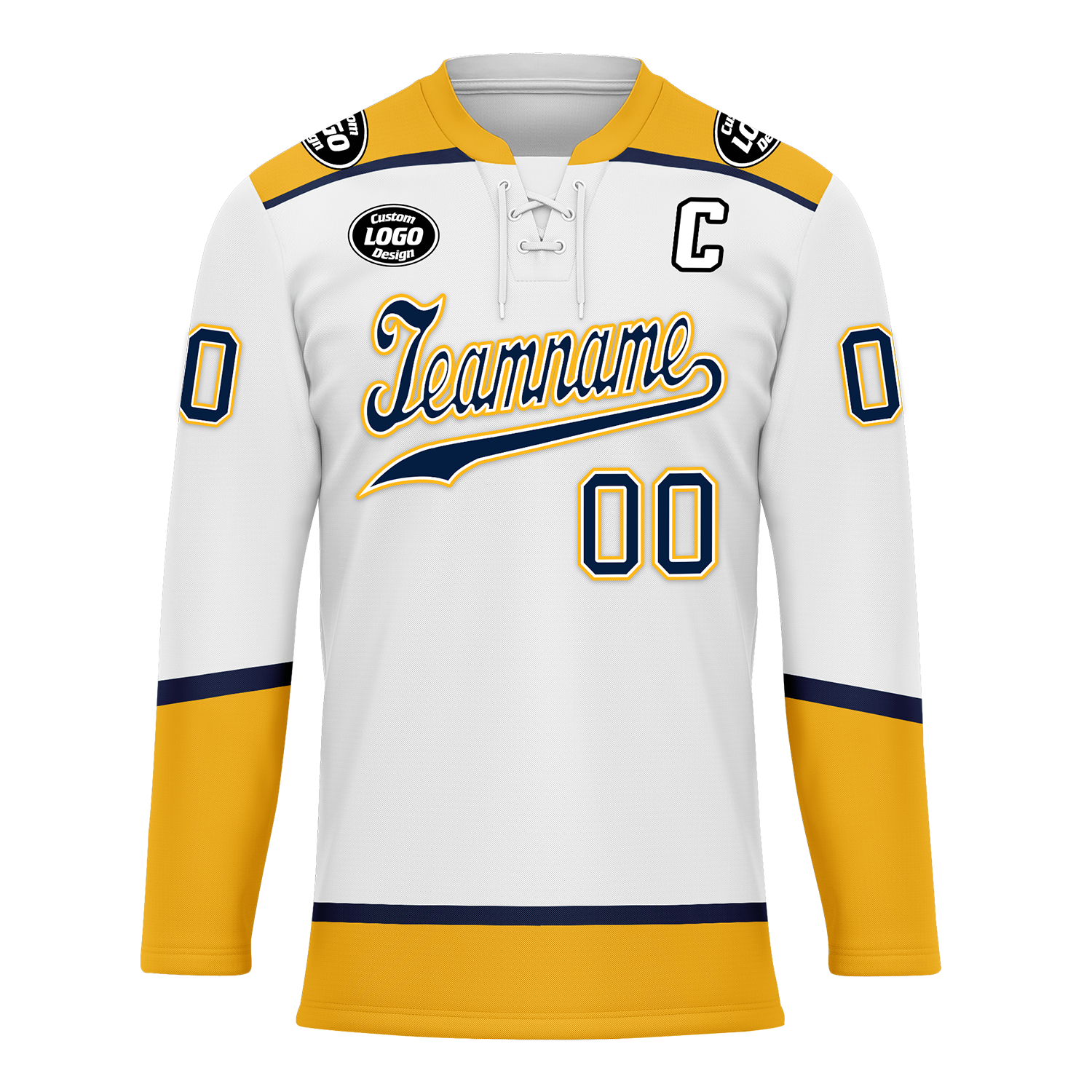 Custom White Green Personalized Hockey Jersey HCKJ01-D0a70ca