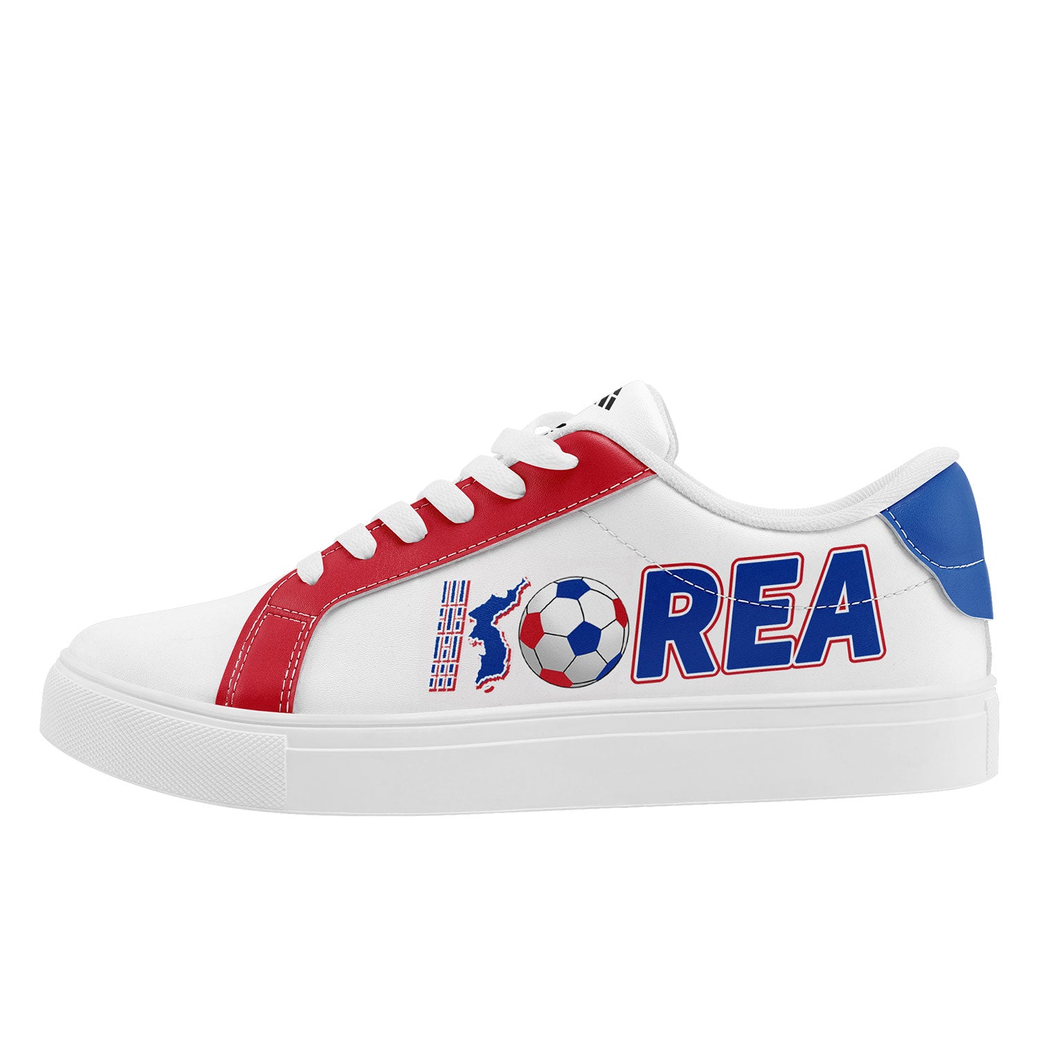 Custom South Korea 2026 World Cup Sneakers DIY Country Flag Running Shoes Lightweight Sport Shoes Gift for Football Fans Personalized Team Name and Logo FN023-F009080-5