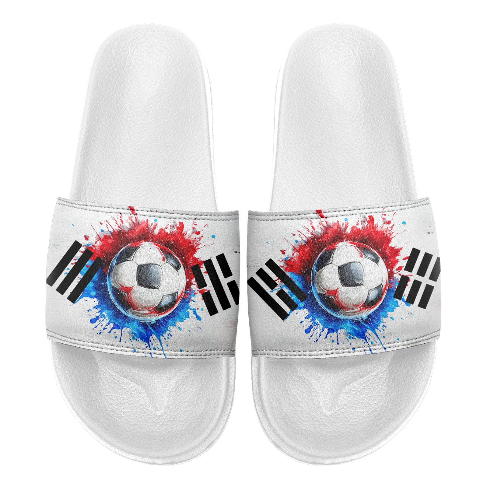 Custom South Korea 2026 World Cup Sneakers DIY Country Flag Running Shoes Lightweight Sport Shoes Gift for Football Fans Personalized Team Name and Logo FN056-F009108-5