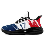 Custom France 2026 World Cup Sneakers DIY Country Flag Running Shoes Lightweight Sport Shoes Gift for Football Fans Personalized Team Name and Logo FN079-F020045-11