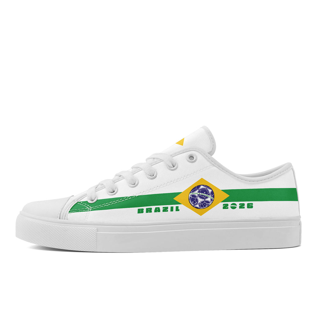 Custom 2026 World Cup Brazil Sneakers DIY Country Flag Running Shoes Lightweight Sport Shoes Gift for Football Fans Personalized Team Name and Logo FN027-F027054-3