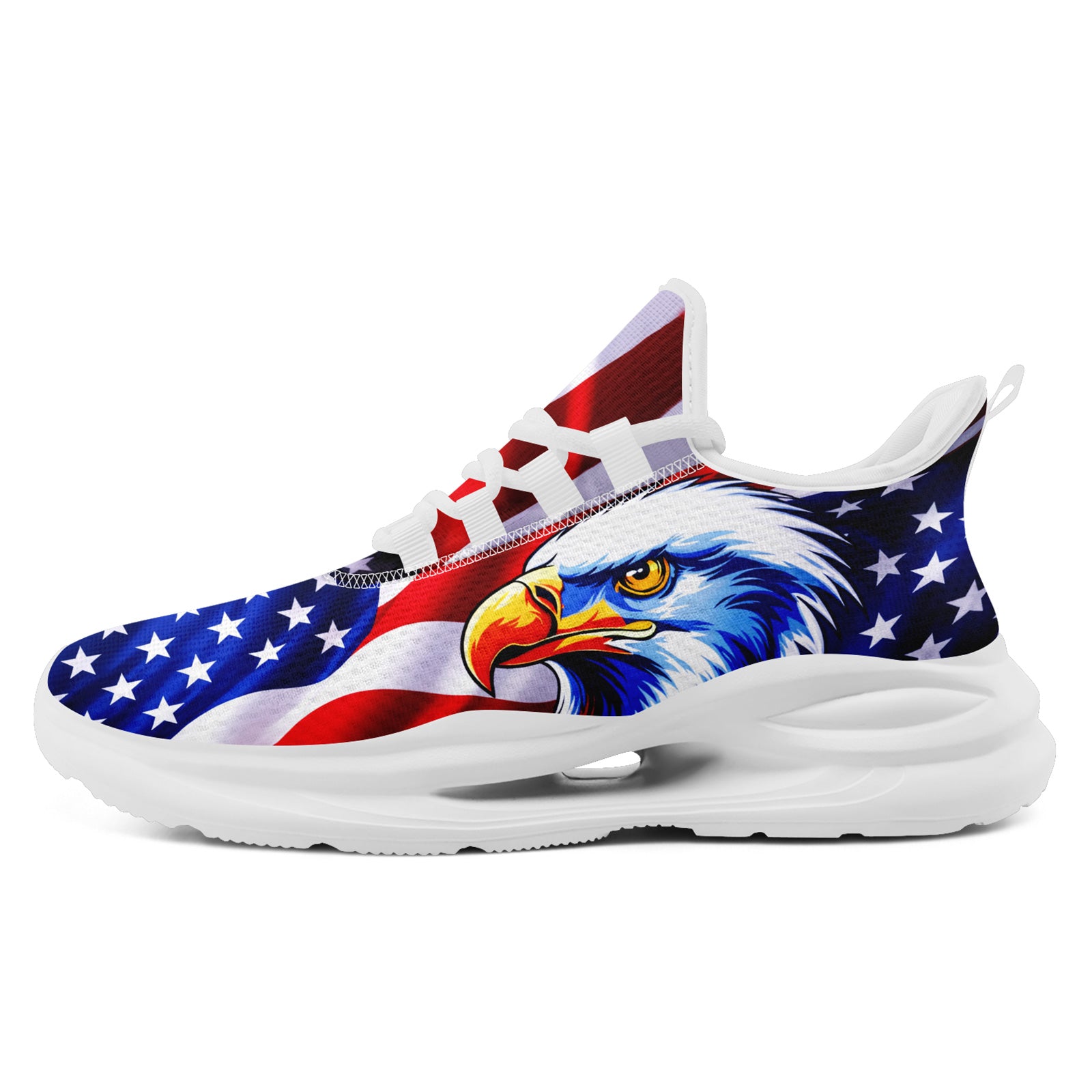 Custom United States 2026 World Cup Sneakers DIY Country Flag Running Shoes Lightweight Sport Shoes Gift for Football Fans Personalized Team Name and Logo FN079-F018033-2