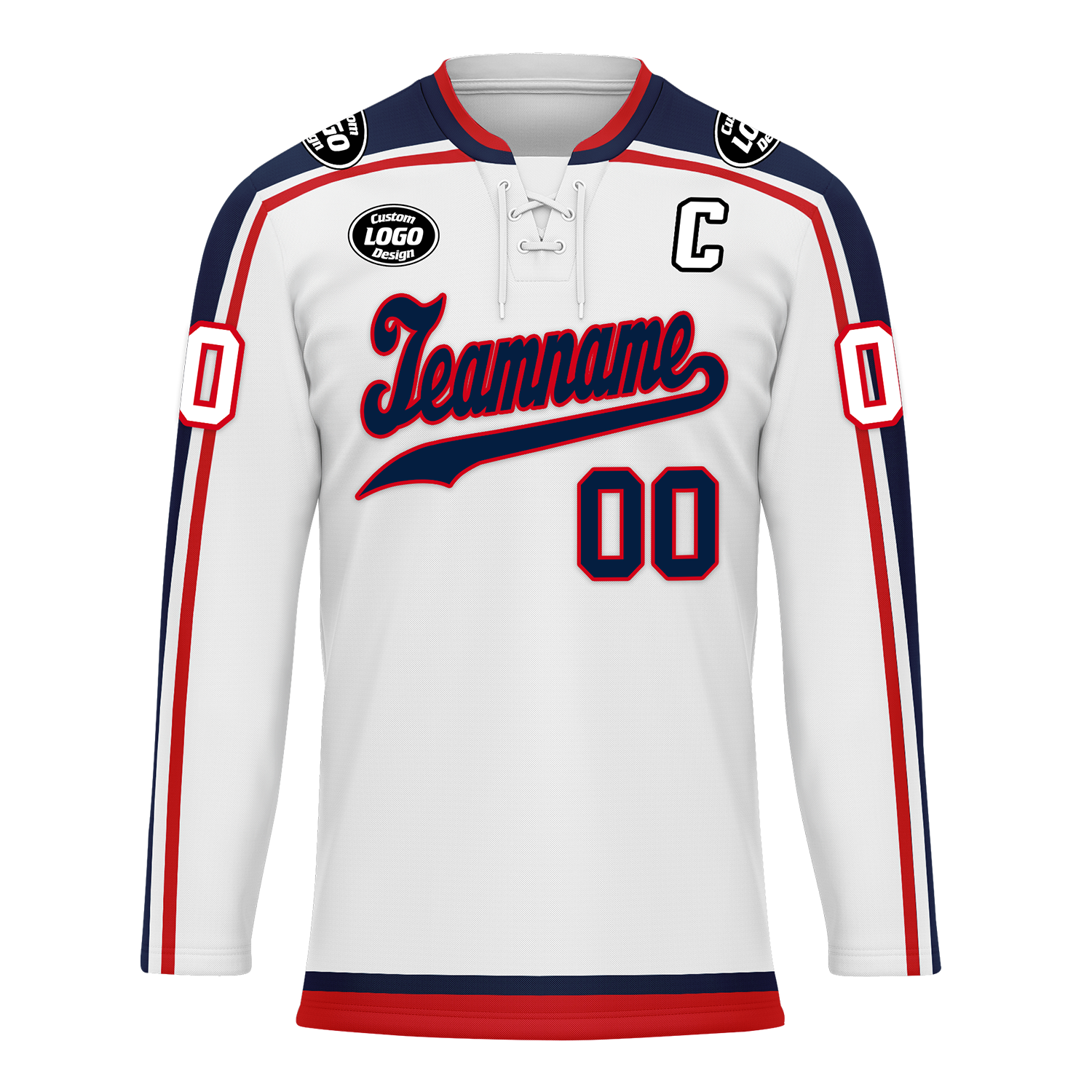 Custom White Personalized Hockey Jersey HCKJ01-D0a70fa