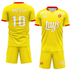 Custom Yellow Soccer Sets Jersey Personalized SCJ101-D020207-1