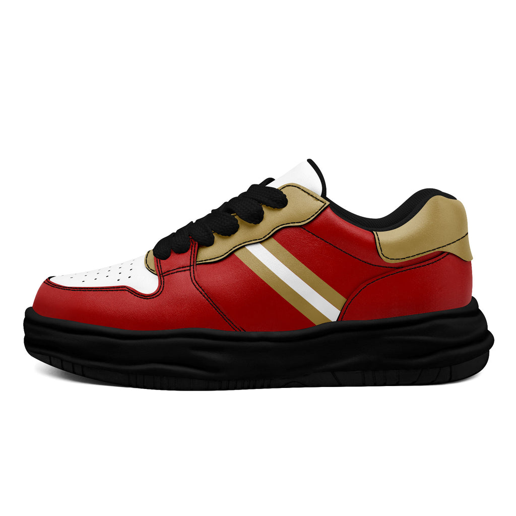 Custom Red Gold San Francisco Shoes Personalized Sneaker FN032-D020389-25