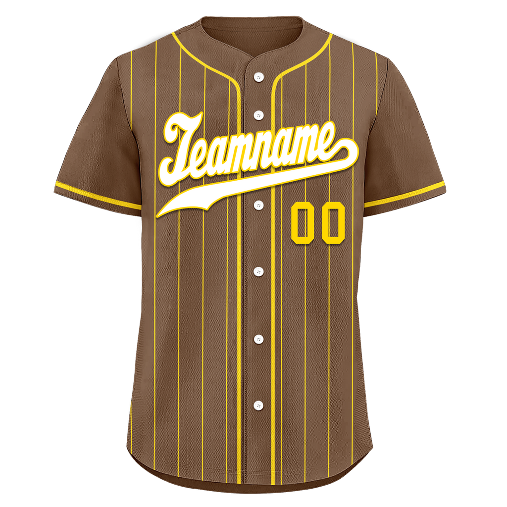 Custom Gray Stripe Fashion Personalized Authentic Baseball Jersey BSBJ01-D017259