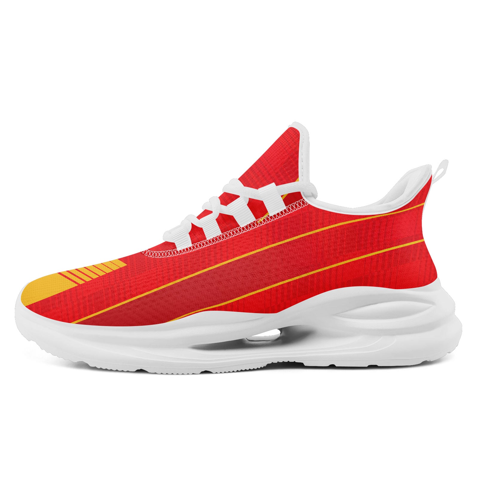 Custom Spain 2026 World Cup Sneakers DIY Country Flag Running Shoes Lightweight Sport Shoes Gift for Football Fans Personalized Team Name and Logo FN079-F020028-4