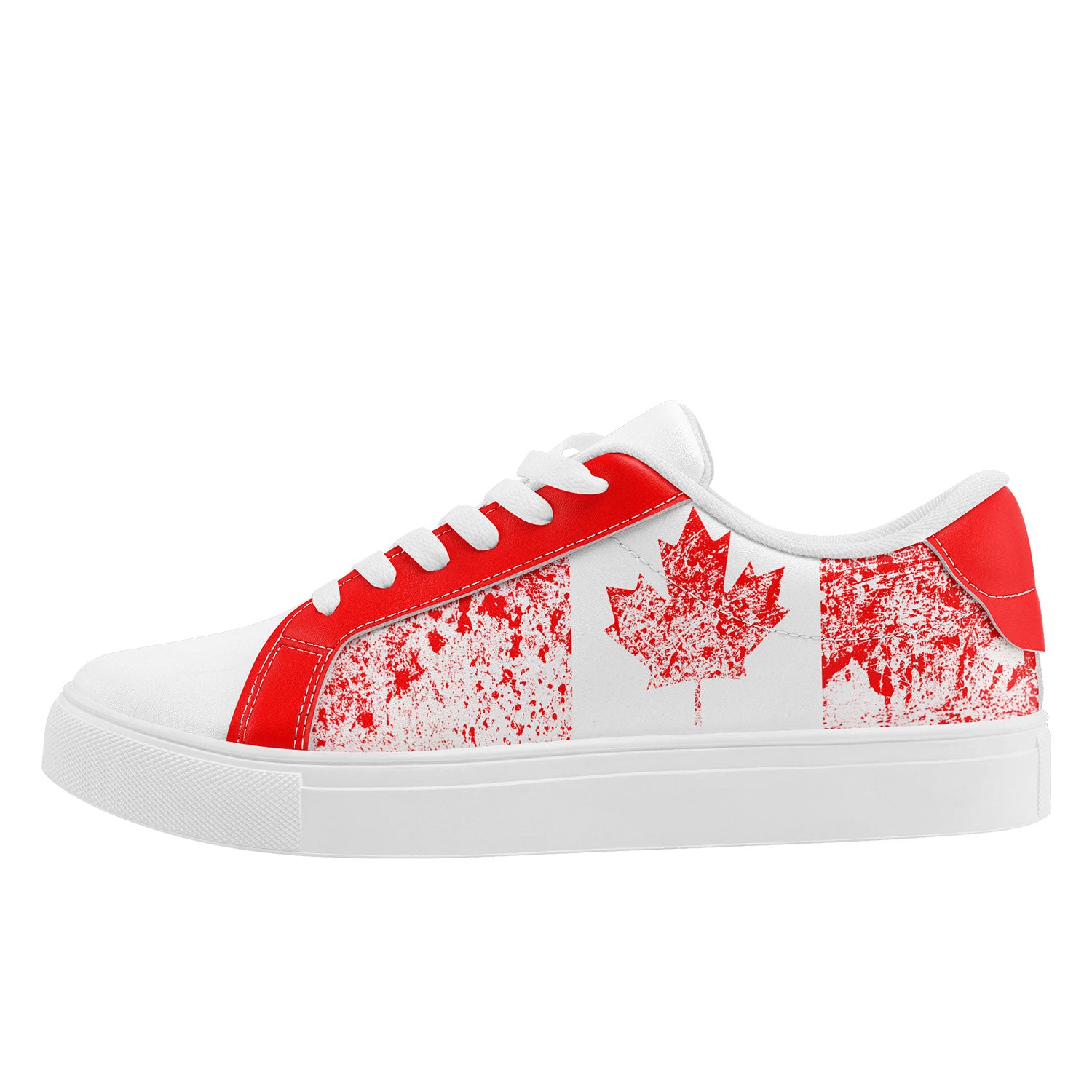 Custom Canada 2026 World Cup Sneakers DIY Country Flag Running Shoes Lightweight Sport Shoes Gift for Football Fans Personalized Team Name and Logo FN023-F020031-1