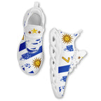 Custom Uruguay 2026 World Cup Sneakers DIY Country Flag Running Shoes Lightweight Sport Shoes Gift for Football Fans Personalized Team Name and Logo FN003-F009122-5