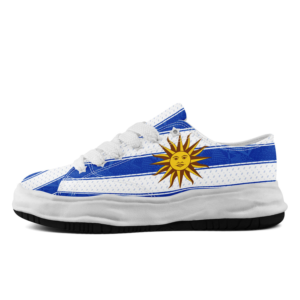 Custom Uruguay 2026 World Cup Sneakers DIY Country Flag Running Shoes Lightweight Sport Shoes Gift for Football Fans Personalized Team Name and Logo FN038-F009112-3