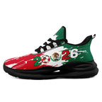 Custom 2026 World Cup Mexico Sneakers DIY Country Flag Running Shoes Lightweight Sport Shoes Gift for Football Fans Personalized Team Name and Logo FN079-F023046-1
