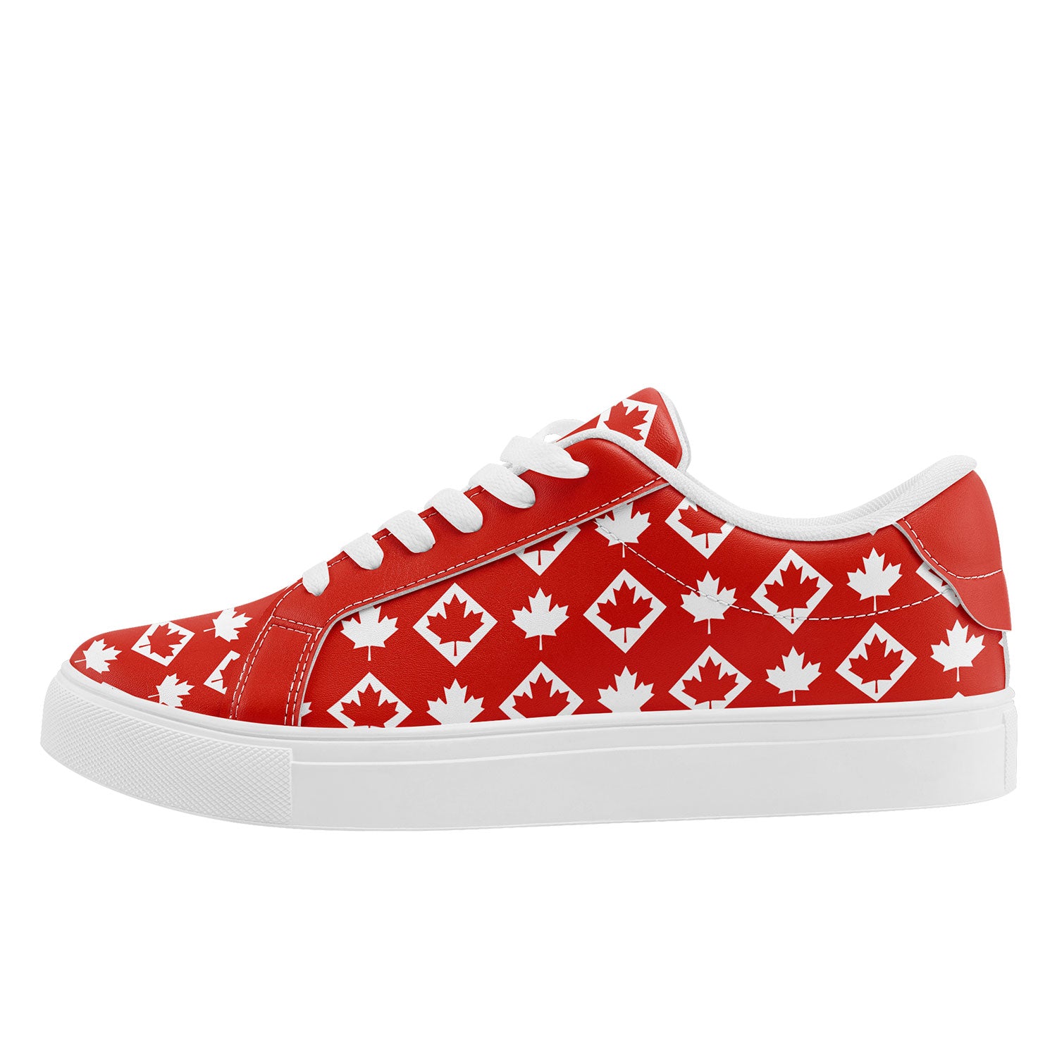 Custom Canada 2026 World Cup Sneakers DIY Country Flag Running Shoes Lightweight Sport Shoes Gift for Football Fans Personalized Team Name and Logo FN023-F020031-4