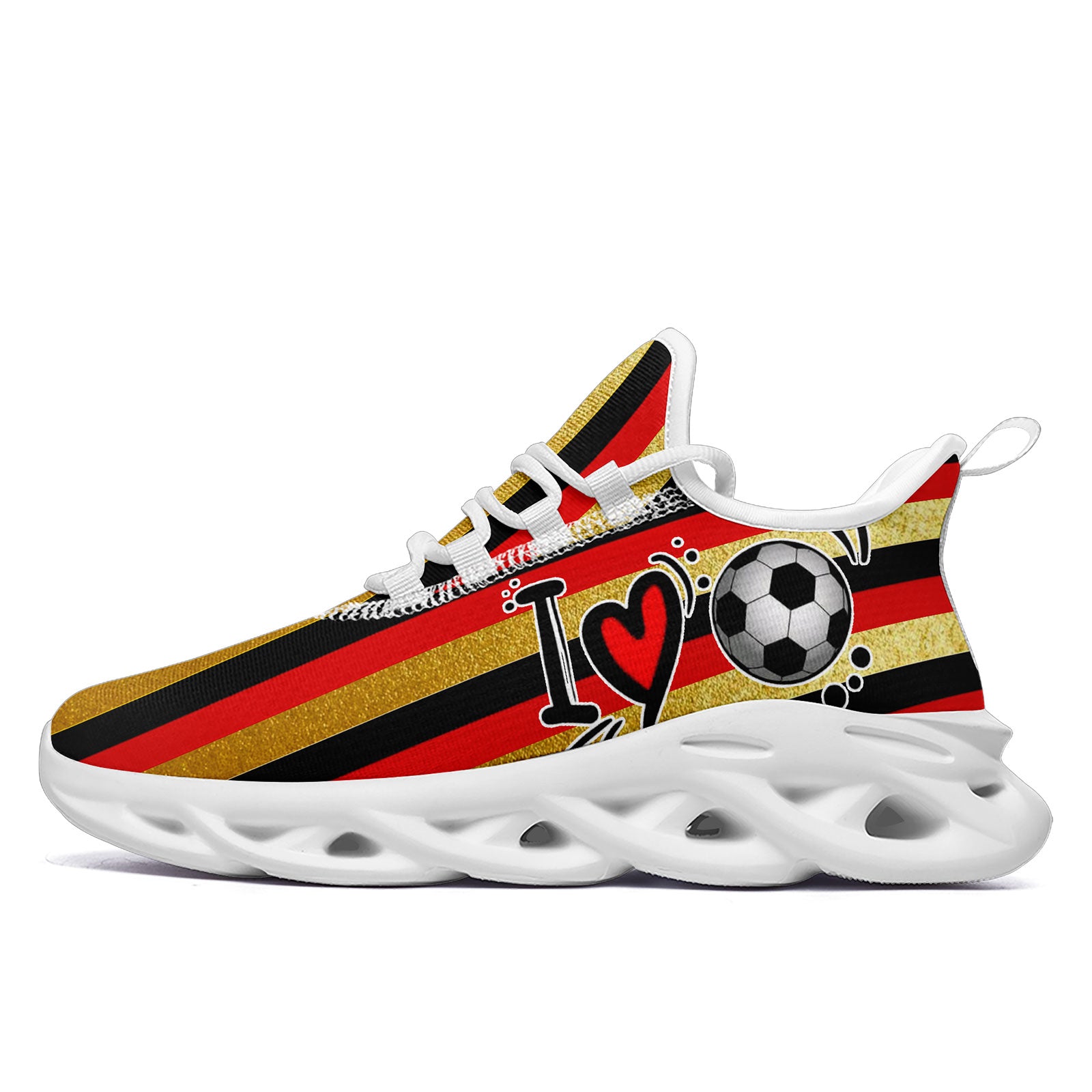 Custom Germany 2026 World Cup Sneakers DIY Country Flag Running Shoes Lightweight Sport Shoes Gift for Football Fans Personalized Team Name and Logo FN003-F025035-8