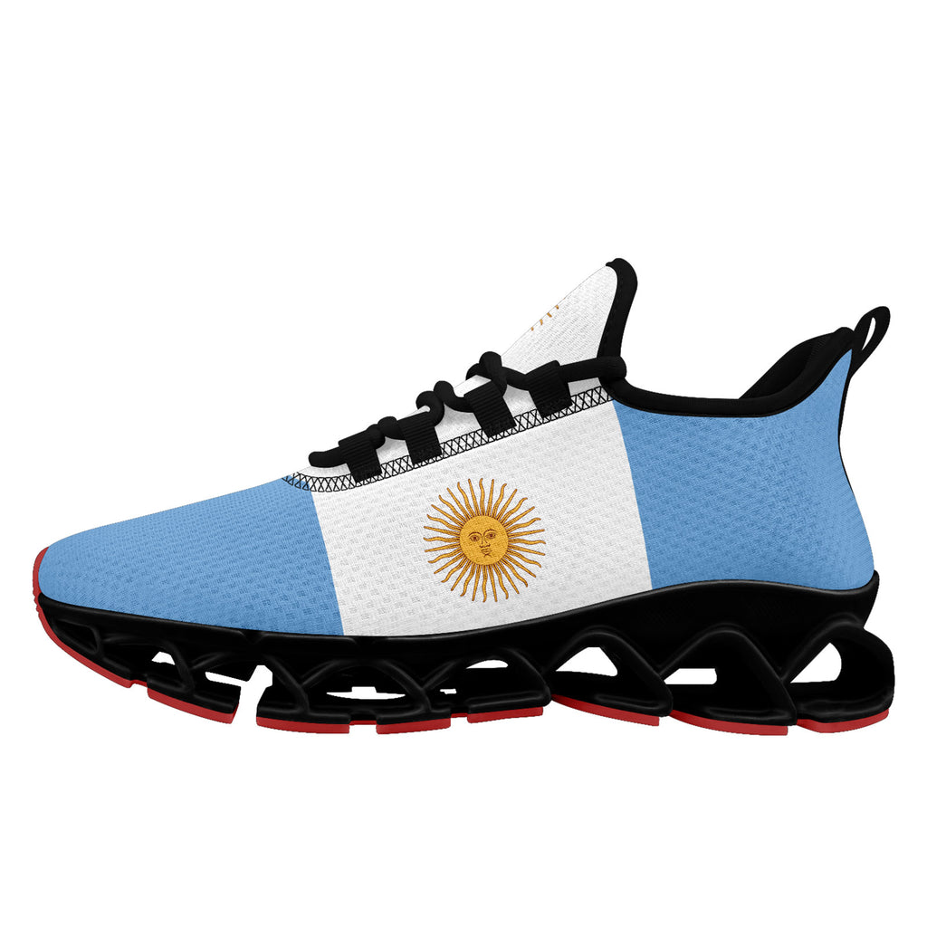 Custom 2026 World Cup Argentina Sneakers DIY Country Flag Running Shoes Lightweight Sport Shoes Gift for Football Fans Personalized Team Name and Logo FN003XD-F027046-1