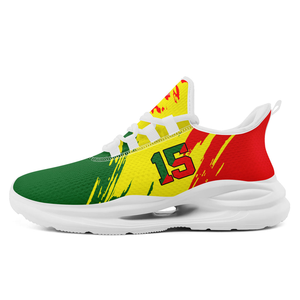 Custom 2026 World Cup Portugal Sneakers DIY Country Flag Running Shoes Lightweight Sport Shoes Gift for Football Fans Personalized Team Name and Logo FN079-F023086-1