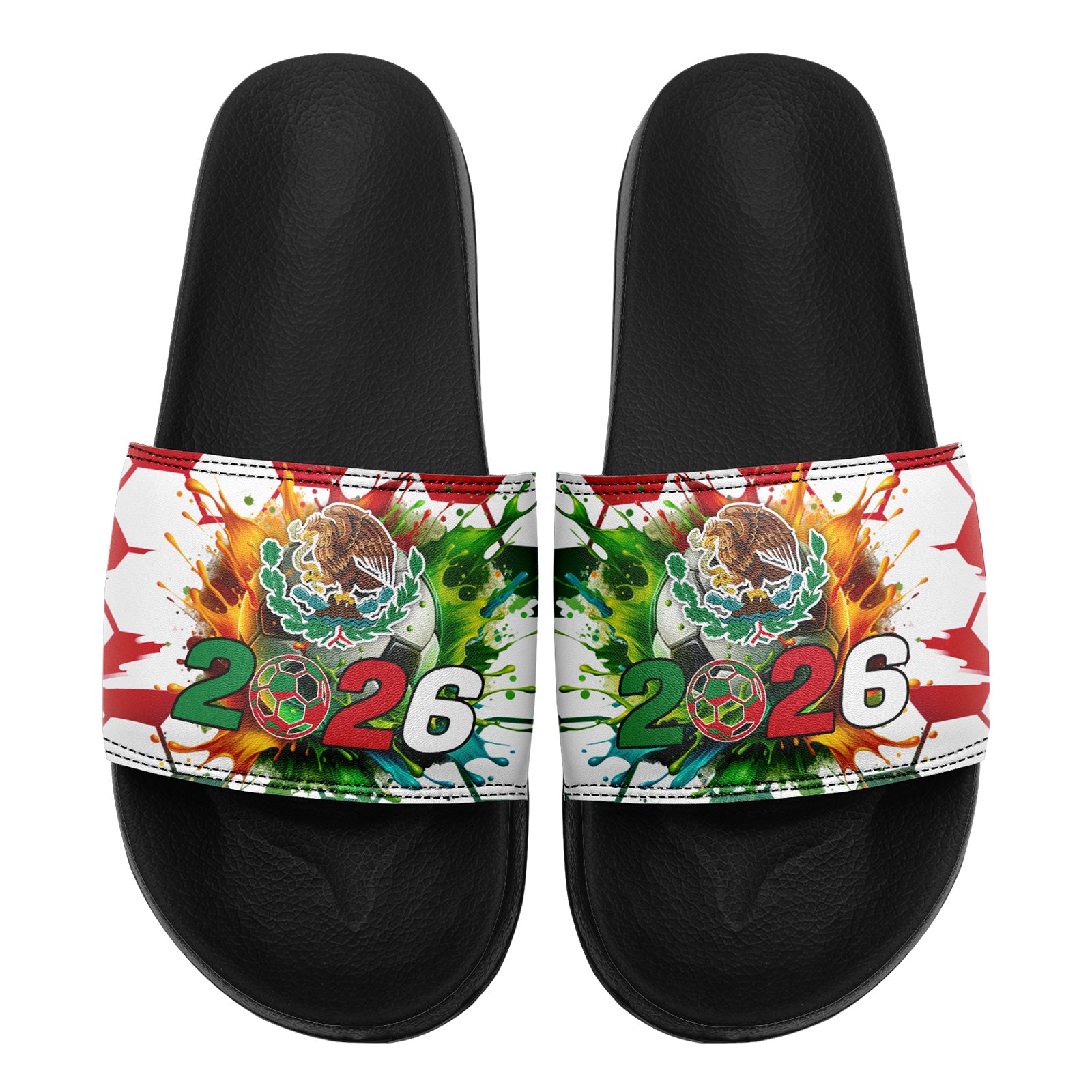 Custom 2026 World Cup Mexico Sneakers DIY Country Flag Running Shoes Lightweight Sport Shoes Gift for Football Fans Personalized Team Name and Logo FN056-F023074-4
