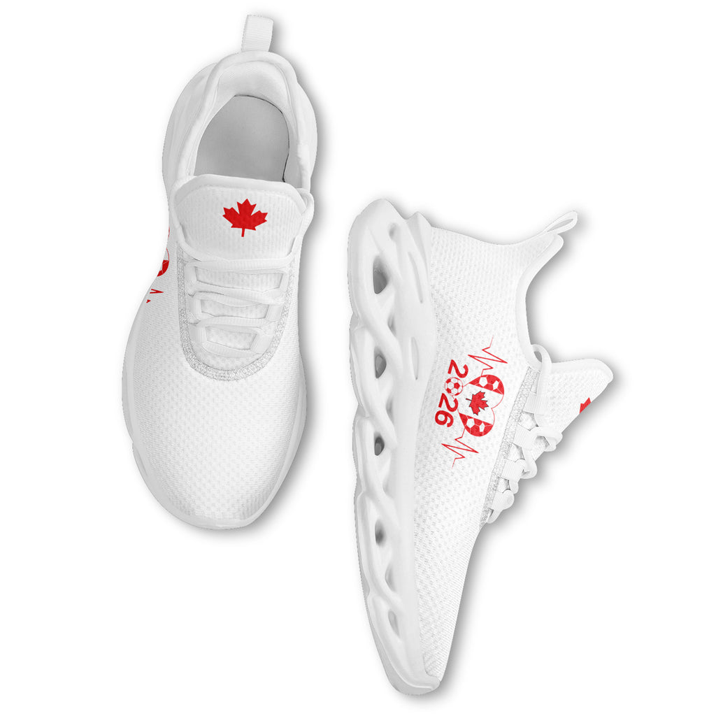 Custom 2026 World Cup Canada Sneakers DIY Country Flag Running Shoes Lightweight Sport Shoes Gift for Football Fans Personalized Team Name and Logo FN003-F023060-4