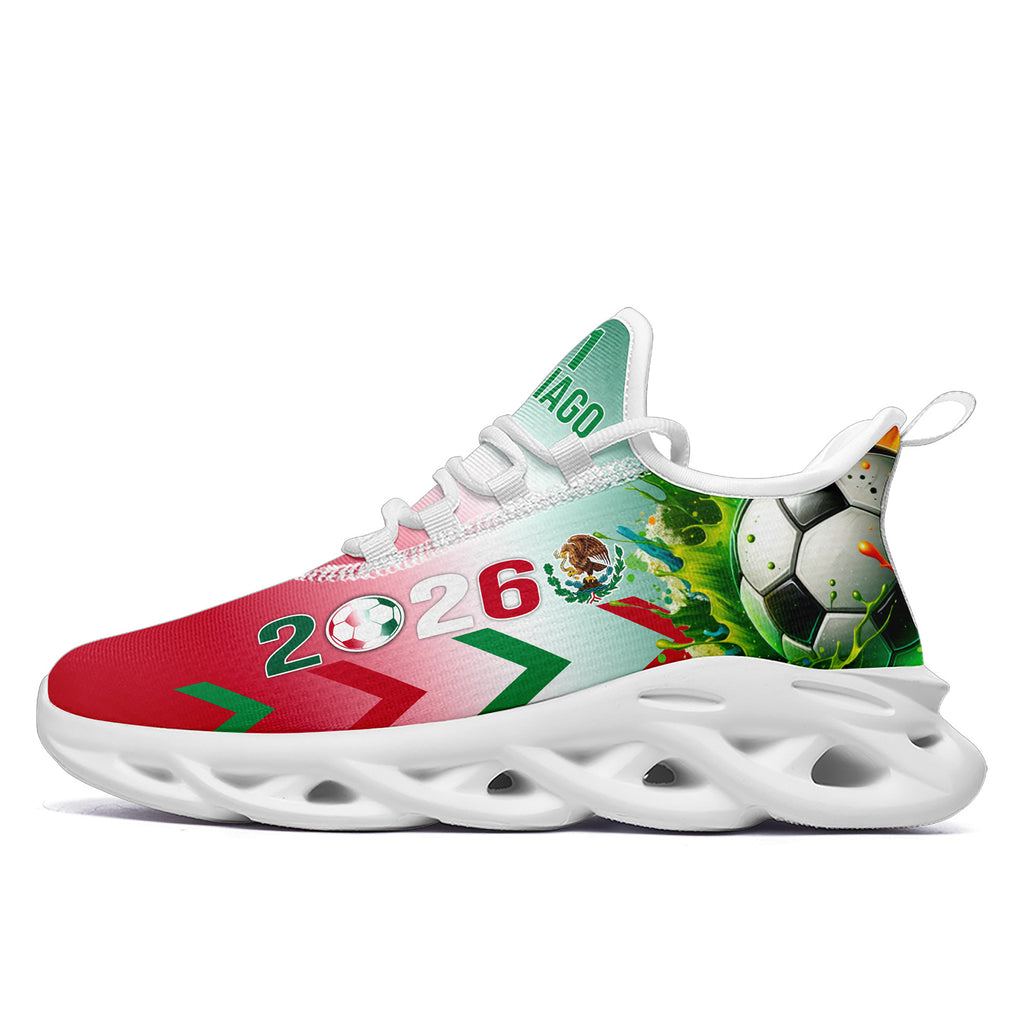 Custom 2026 World Cup Mexico Sneakers DIY Country Flag Running Shoes Lightweight Sport Shoes Gift for Football Fans Personalized Team Name and Logo FN003-F023075-5