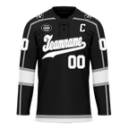 Custom Black White Personalized Hockey Jersey HCKJ01-D0a70e8