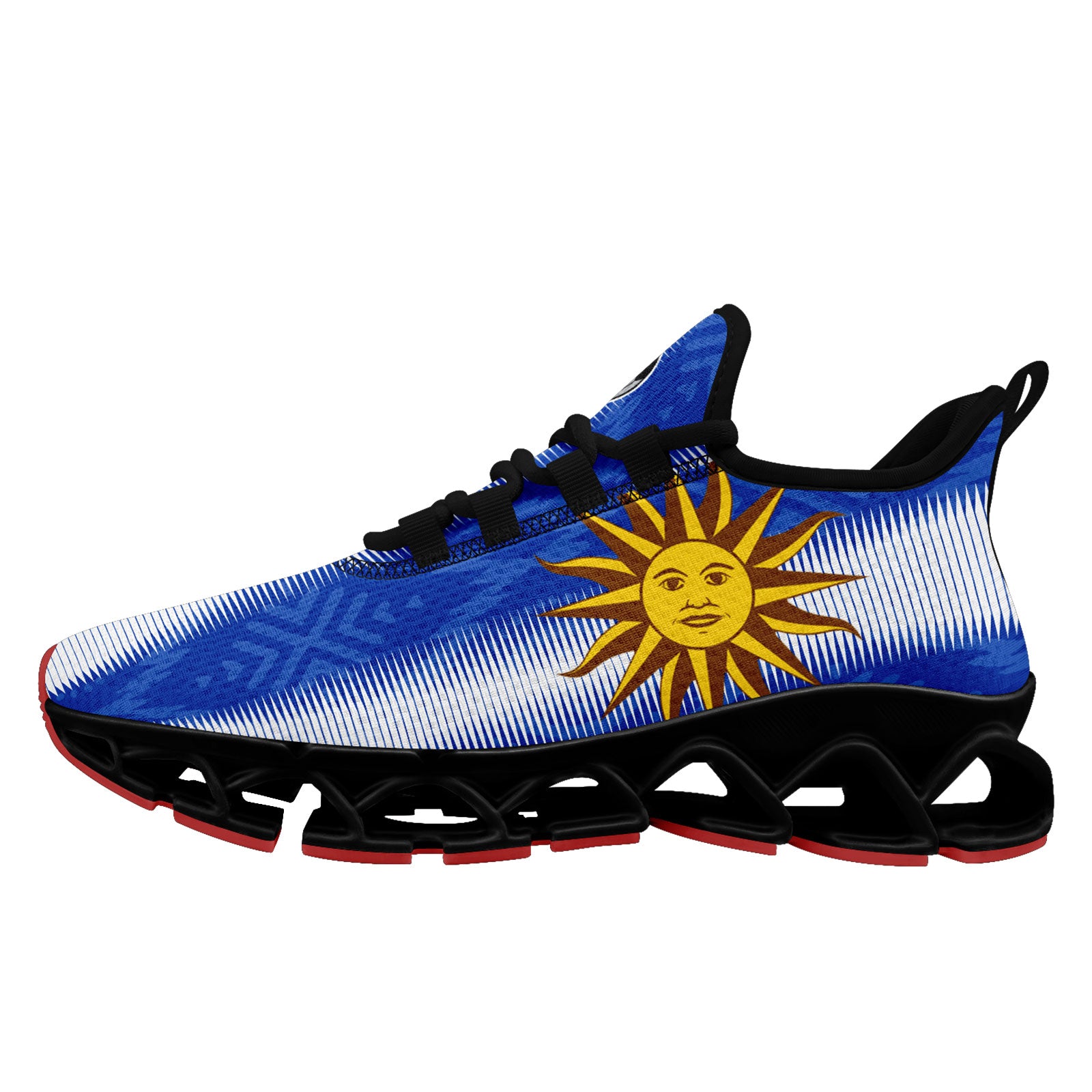 Custom Uruguay 2026 World Cup Sneakers DIY Country Flag Running Shoes Lightweight Sport Shoes Gift for Football Fans Personalized Team Name and Logo FN003XD-F009085-1