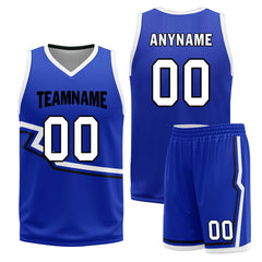 Custom Lake Blue White Milwaukee City Edition Personalized Reversible Basketball Set Sports Basketball Jersey BBJ01R-D0610-17