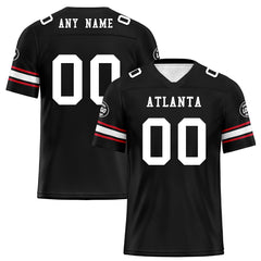 Custom Black Atlanta Personalized Authentic Football Jersey FBJ02-D020256-2