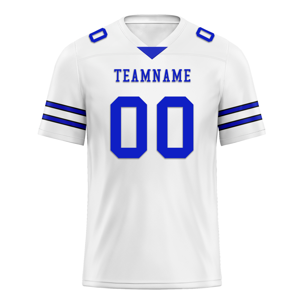 Custom White Classic Style Personalized Authentic Football Jersey FBJ02-bd0a700e