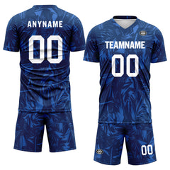 Custom Blue Soccer Sets Jersey Personalized SCJ101-D28012