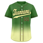 Custom Green Fade Fashion Personalized Authentic Baseball Jersey BSBJ01-D0a70f7