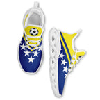 Custom Curaçao 2026 World Cup Sneakers DIY Country Flag Running Shoes Lightweight Sport Shoes Gift for Football Fans Personalized Team Name and Logo FN003-F009074-5