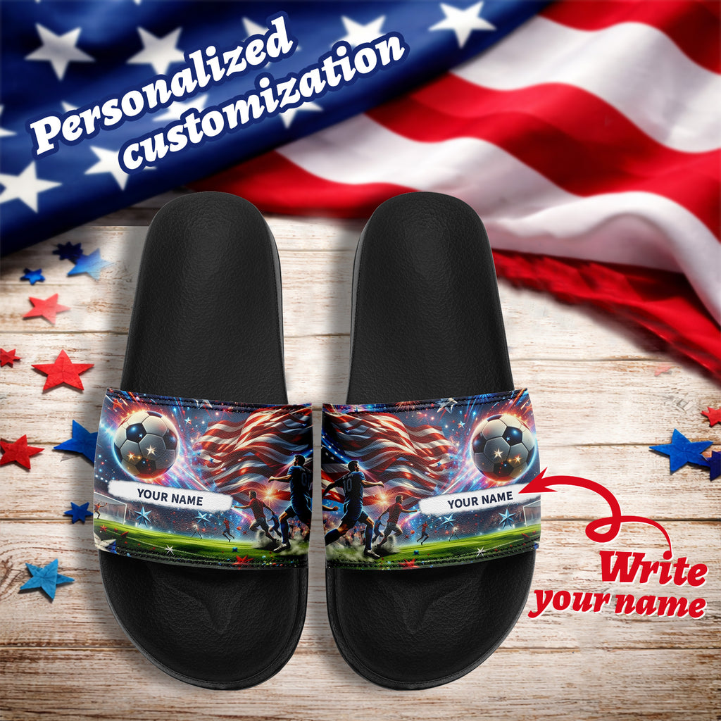 Custom 2026 World Cup United States Sneakers DIY Country Flag Running Shoes Lightweight Sport Shoes Gift for Football Fans Personalized Team Name and Logo FN056-F027060-2