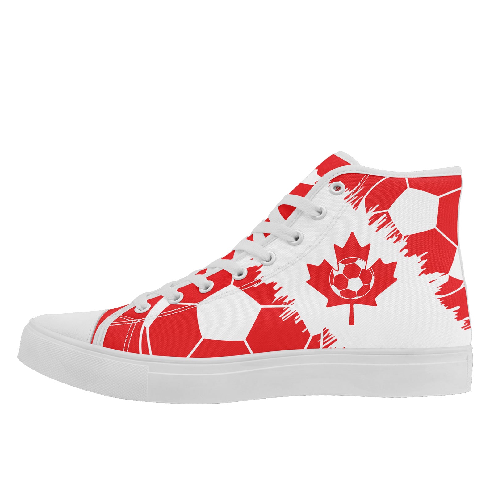 Custom 2026 World Cup Canada Sneakers DIY Country Flag Running Shoes Lightweight Sport Shoes Gift for Football Fans Personalized Team Name and Logo FN024-F023064-1
