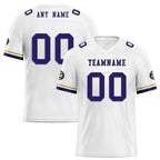 Custom White Baltimore Personalized Authentic Football Jersey FBJ02-D020263-2