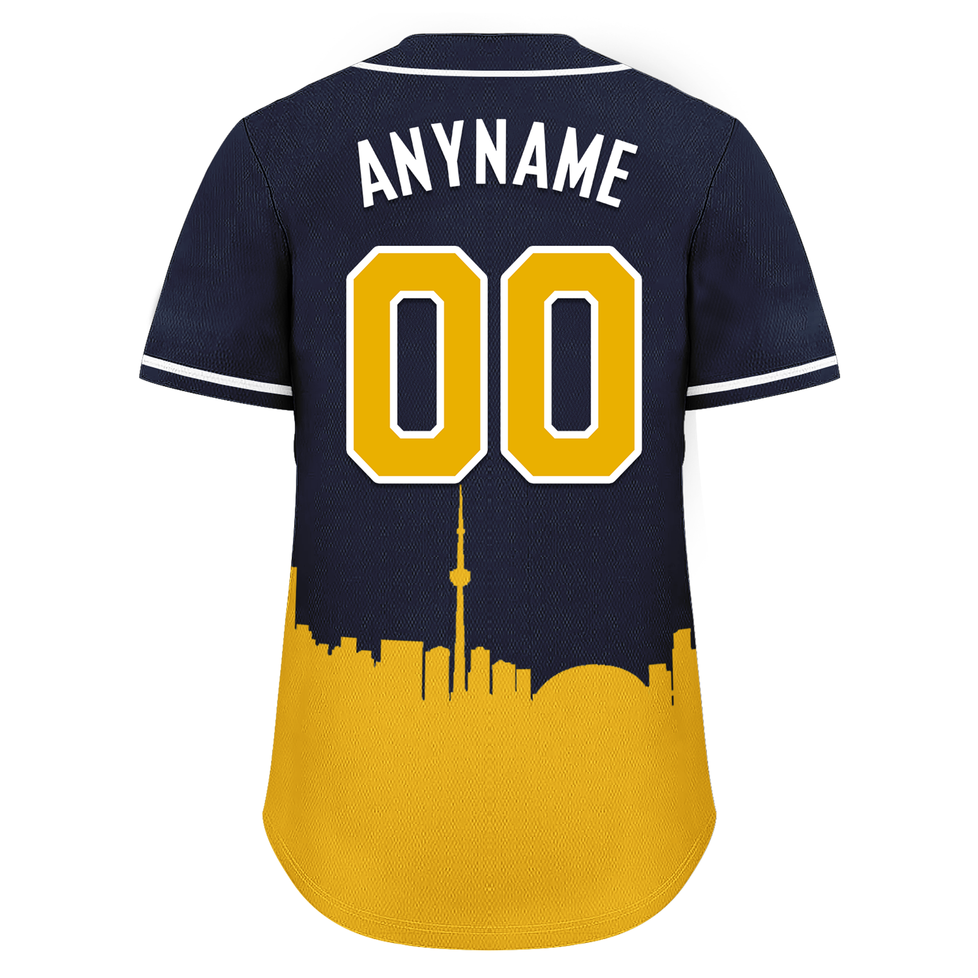 Custom Blue Yellow City Edition Personalized Authentic Baseball Jersey BSBJ01-D017135