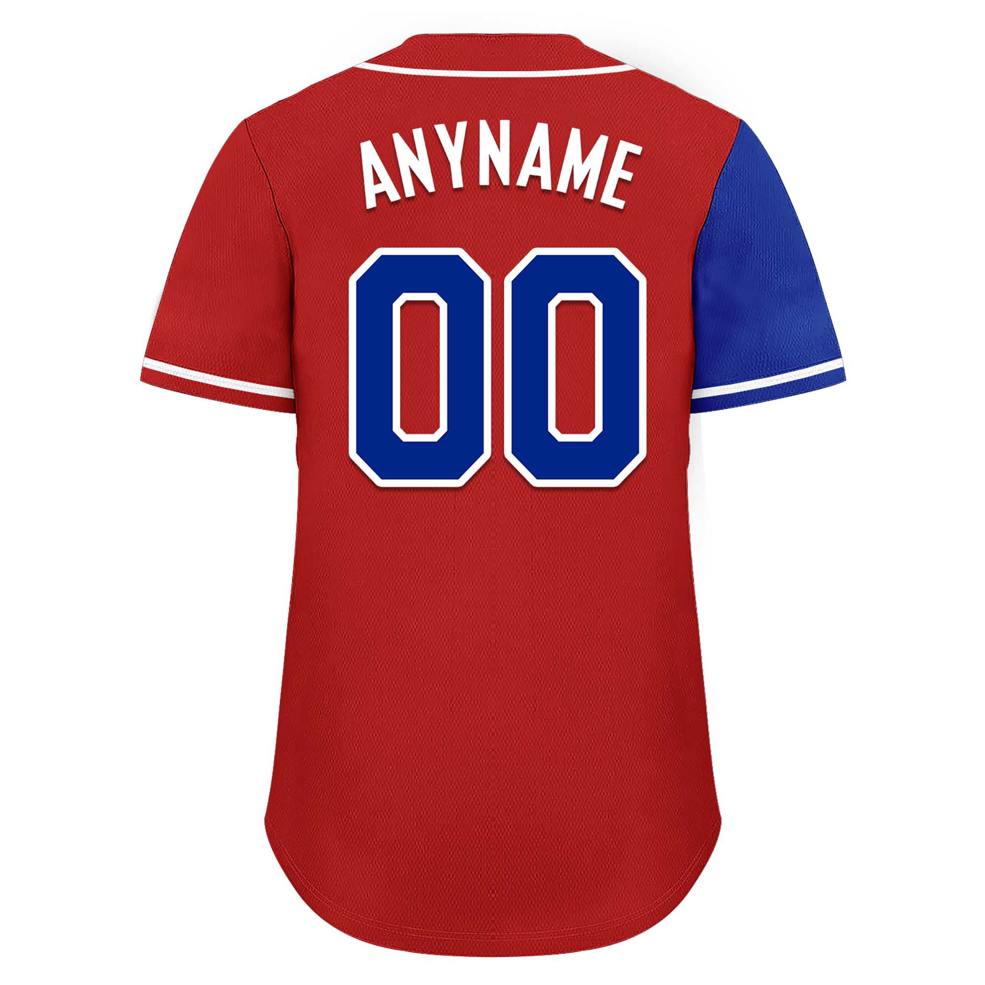 Custom Blue Red Skull Fashion Personalized Authentic Baseball Jersey BSBJ01-D017146