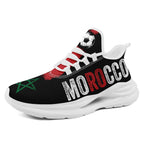 Custom Morocco 2026 World Cup Sneakers DIY Country Flag Running Shoes Lightweight Sport Shoes Gift for Football Fans Personalized Team Name and Logo FN079-F009083-1