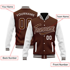 Custom Raglan Sleeves Jacket Bomber Full-Snap Varsity Letterman Personalized Jacket FZ005-D025002-15