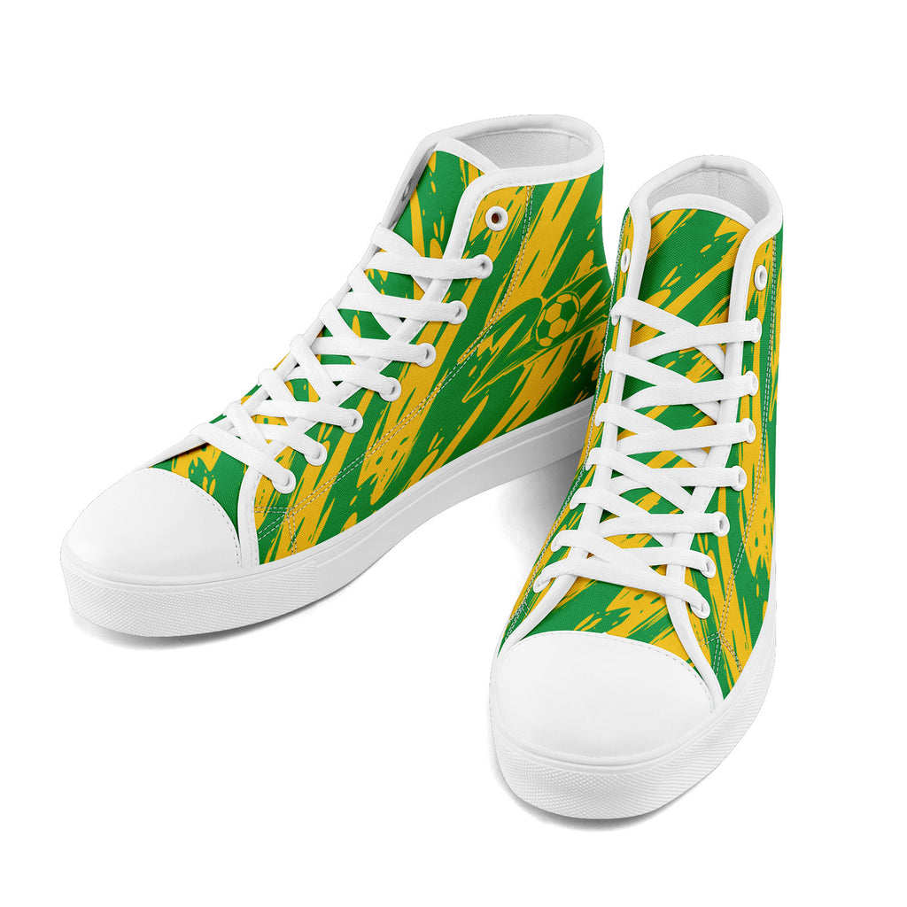 Custom 2026 World Cup Brazil Sneakers DIY Country Flag Running Shoes Lightweight Sport Shoes Gift for Football Fans Personalized Team Name and Logo FN024-F027092-1