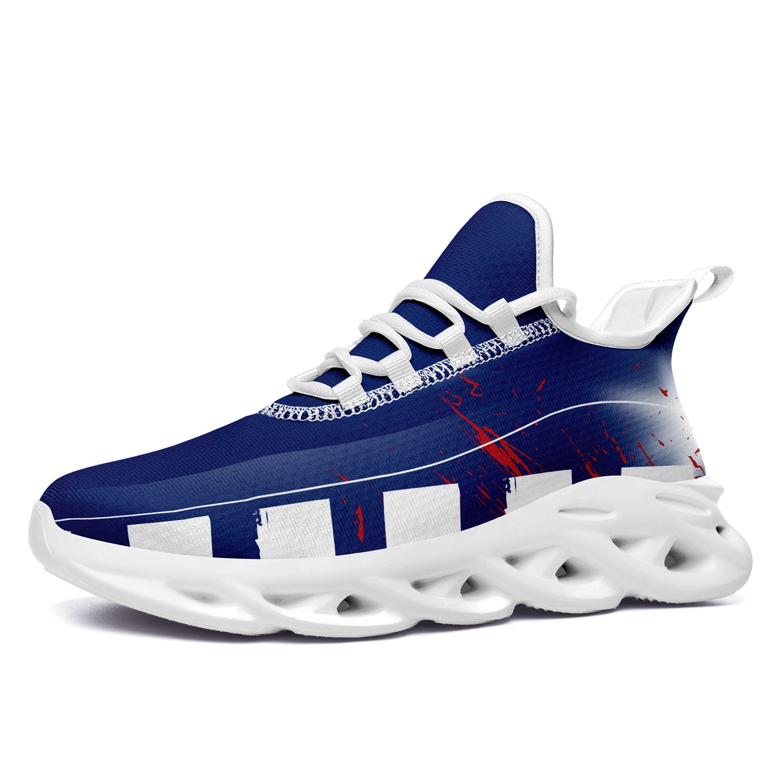 Custom Blue Red White New York MaxSoul Shoes and Hat Combo Offer Personalized Combo ZH-D020264-21