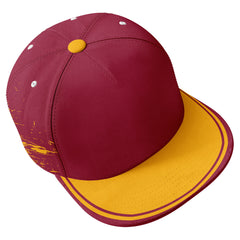 Custom Red Yellow Arizona Hat Sport Design Cap Stitched Adjustable Personalized PR067B-D020261-1