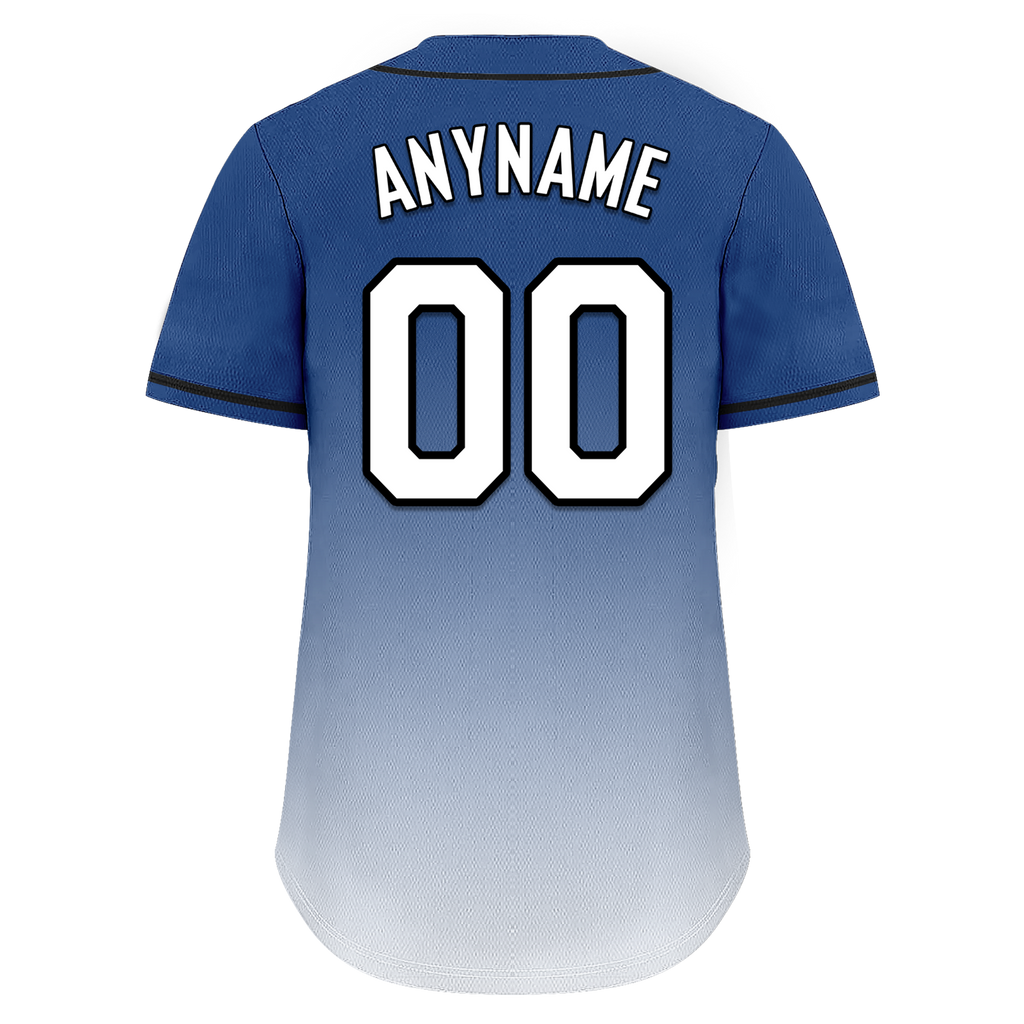 Custom Blue White Fade Fashion Personalized Authentic Baseball Jersey BSBJ01-D0a70db
