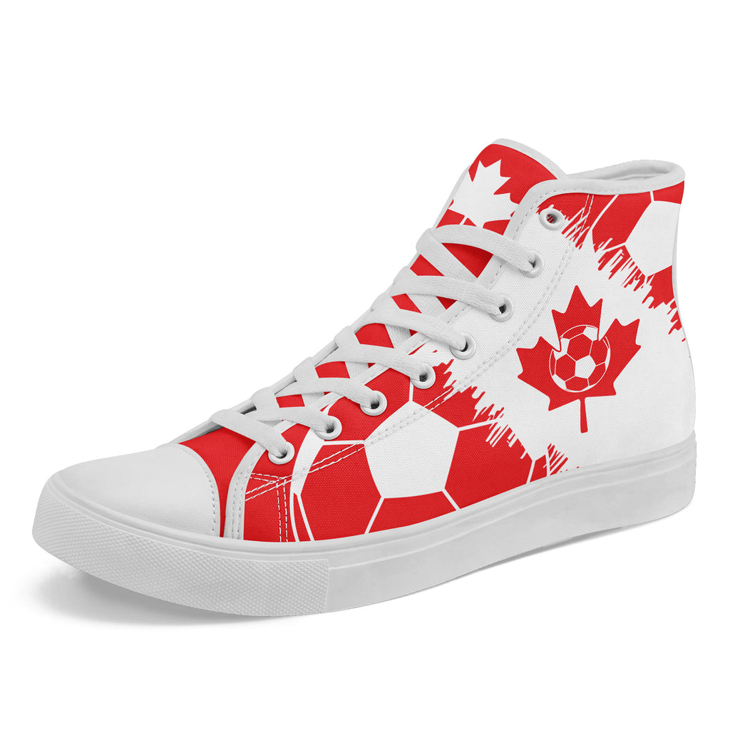 Custom 2026 World Cup Canada Sneakers DIY Country Flag Running Shoes Lightweight Sport Shoes Gift for Football Fans Personalized Team Name and Logo FN024-F023064-1