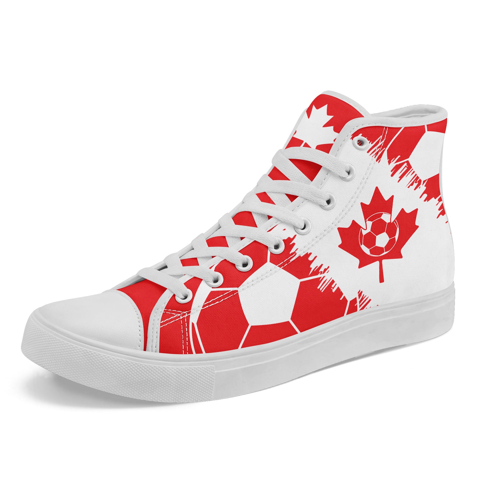 Custom 2026 World Cup Canada Sneakers DIY Country Flag Running Shoes Lightweight Sport Shoes Gift for Football Fans Personalized Team Name and Logo FN024-F023064-1